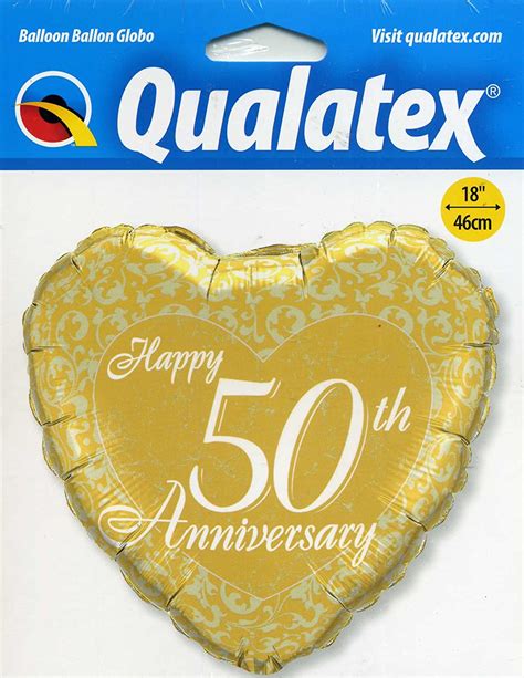 Qualatex Happy 50th Anniversary Party Balloon Home And Kitchen