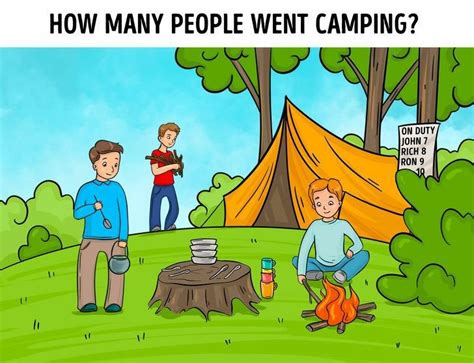 How Many People Went Camping Riddles