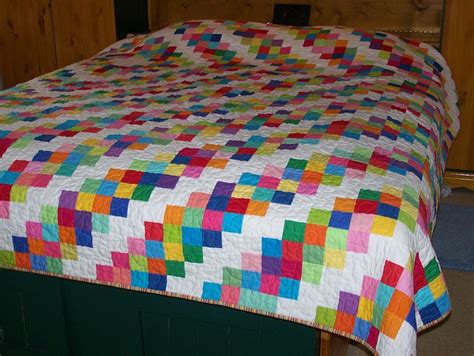 A diamond will radiate from the inside of your pattern with the use of colorful jelly. Busy Hands Quilts: Custom Queen Sized 30s Barn Raising ...