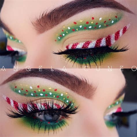 Really Cute Christmas Makeup Look Xmas Makeup Holiday Eye Makeup