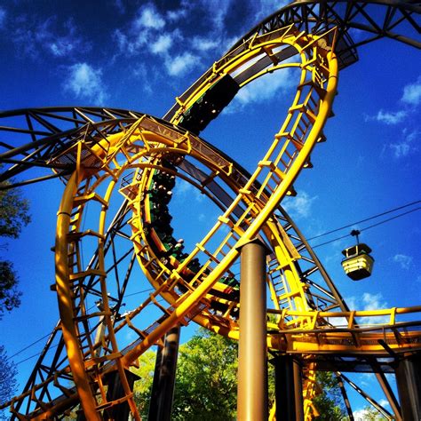 Loch ness monster, busch gardens williamsburg va. Loch Ness Monster's interlocking loops! | Amusement park ...