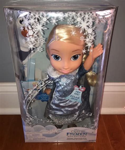 DISNEY PRINCESS OLAFS Frozen Adventure Singing Traditions Elsa Doll New PicClick