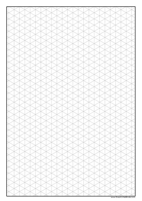 Printable Isometric Graph Paper Grid Paper Printable