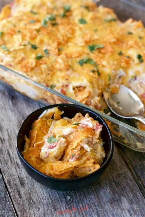 Fold in the can of drained rotel tomatoes and the taco seasoning. The top 24 Ideas About Chicken Dorito Casserole Rotel ...