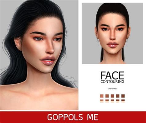 Gpme Face Contouring By Goppols Me For The Sims 4 Sims 4 Mac Sims 4