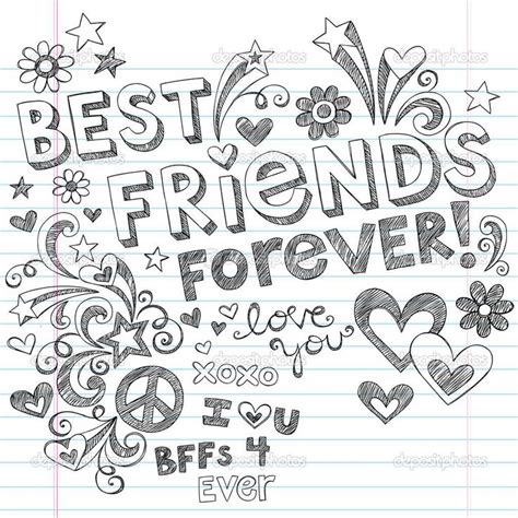 All the free printable graphics you need for printable quotes and sayings! Best friend coloring pages to download and print for free