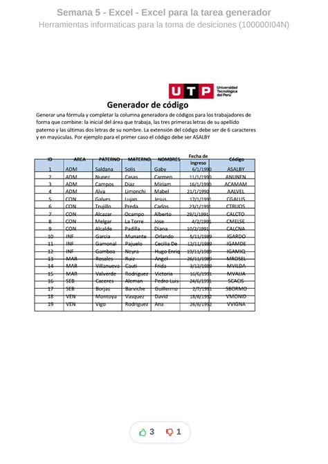 Semana 5 Excel Excel Para La Tarea Generador Compress Semana 5