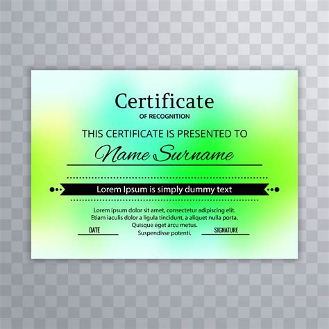 Elegant Colorful Certificate Template Background Vector 246339 Vector