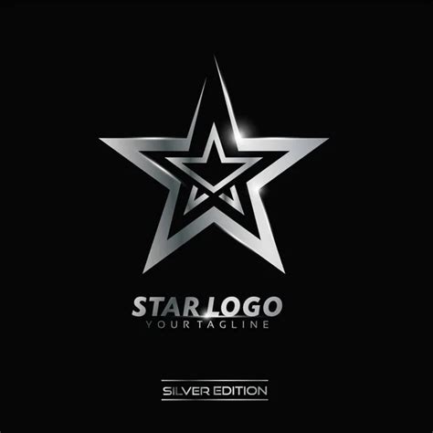 Silver Star Logo Stock Vector Image By ©yugra 142305044