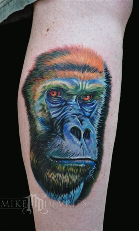 Gorilla Tattoo By Mike Devries Tattoonow