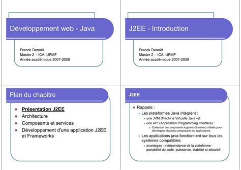 How about java 2ee, j2ee, or now jakarta ee? Développement web - Java J2EE