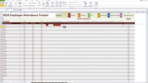 Free Employee Vacation Tracking Spreadsheet Template Spreadsheet