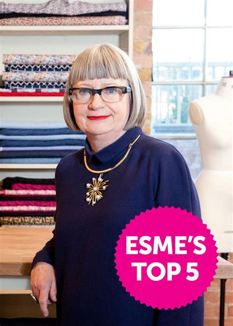 Esme Youngs Top Five Love Sewing Sewing Bee Iconic Women Love Sewing