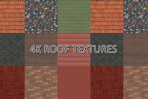 4k Roof Textures 2d 屋顶 Unity Asset Store