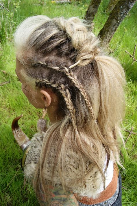 viking braided hairstyle by lavish bronzing boutique viking braids braids for short hair