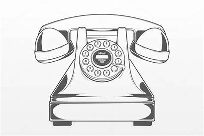 Phone Drawing Drawings Retro Objects Sketches Creativemarket