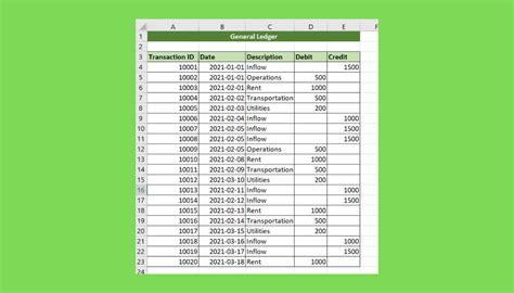 How To Make A General Ledger In Excel Sheetaki