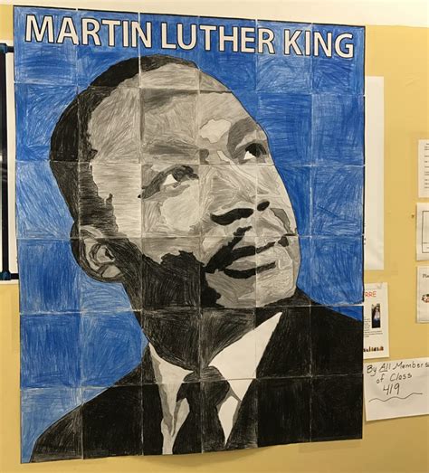 I hoped to get these up earlier, but the week got away from me! Martin Luther King from the Bronx · Art Projects for Kids