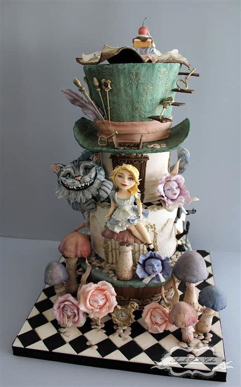 Alice In Wonderland Decorated Cake By Angela Penta Cakesdecor