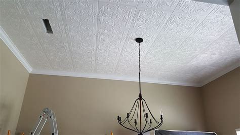 Suspended ceiling tiles serve many purposes including enclosing ductwork, hiding wiring, and lowering the height of the ceiling for energy conservation. Victorian - Styrofoam Ceiling Tile - 20″x20″ - #R14 - Idea ...