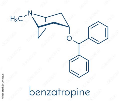 Benzatropine Benztropine Anticholinergic Drug Molecule Used In