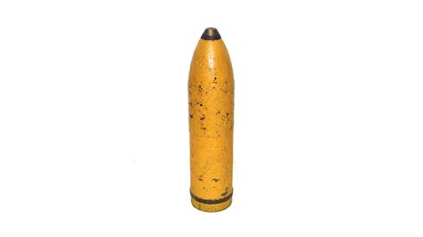 Rare Ww1 French 90mm Long He Shell Mjl Militaria