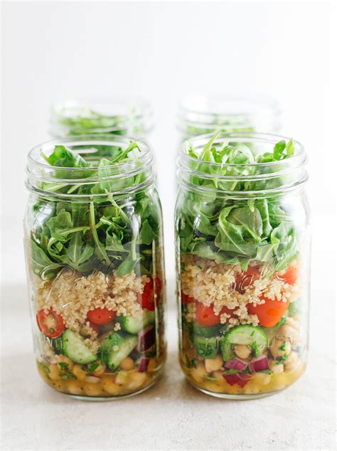 Mediterranean Mason Jar Salads Eat Yourself Skinny
