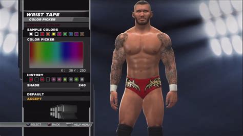 Wwe K Superstar Threads Randy Orton Red Gold Evoultion Attire