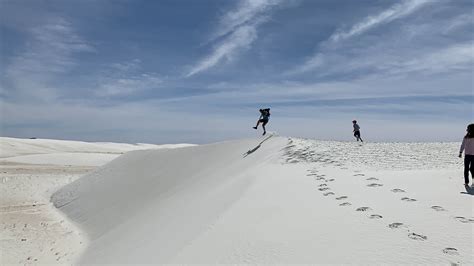 White Sands National Monument Las Cruces New Mexico Running From