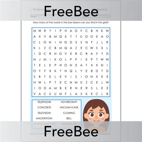 Top 10 Inventors Of All Time Word Search Pack Teaching Resources