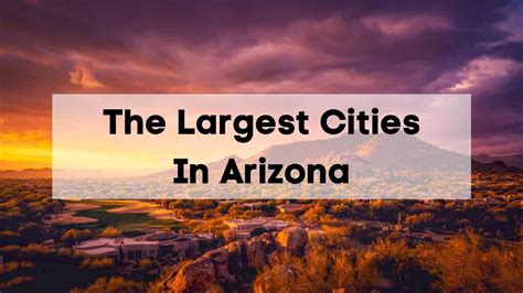 Largest Cities In Arizona 🔝 2023 Top Az Cities By Population