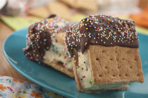 Christmas desserts can be a little heavy after a big christmas dinner. Ice Cream Sandwiches | MrFood.com