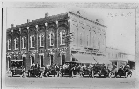 Automobiles In Hoxie Kansas Kansas Memory Kansas Historical Society