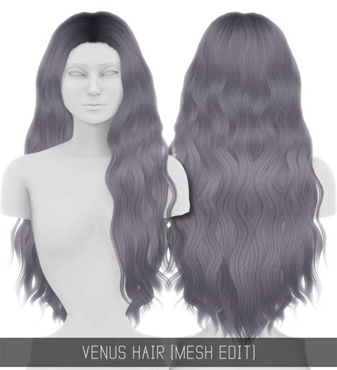 Venus Hair Mesh Edit At Simpliciaty Sims 4 Updates