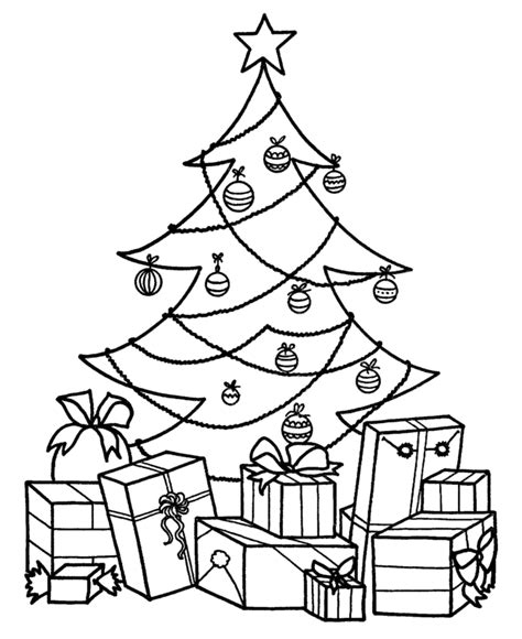 Free Printable Christmas Tree Coloring Pages For Kids