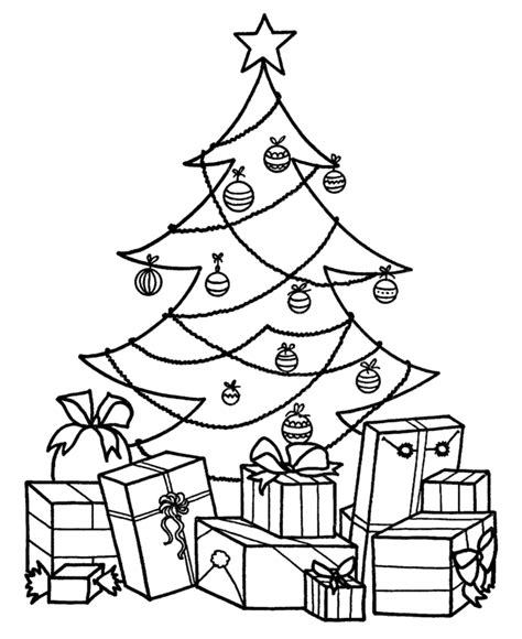 Christmas Tree Coloring Pages Coloring Home