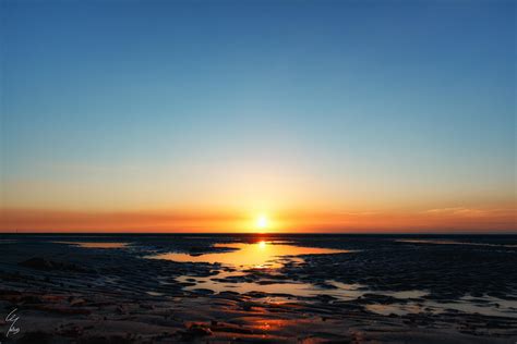 Wallpaper Sunlight Sunset Sea Water Shore Sand Reflection Sky