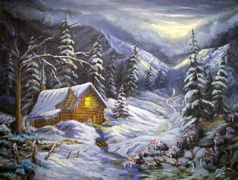 Winter Cabin By Folkloremcgrinme On Deviantart