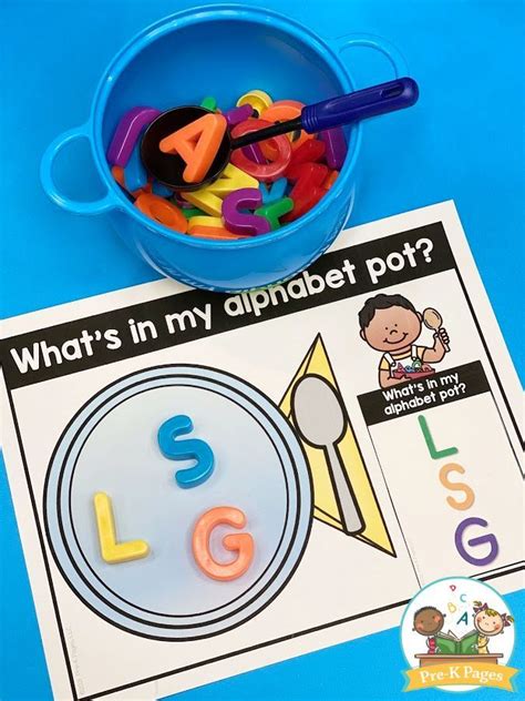 Alphabet Soup Early Literacy Activity Pre K Pages In 2021 Literacy
