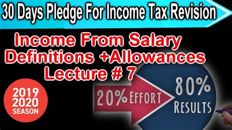 7 Revision Of Income Tax Income From Salary Basic Allowances