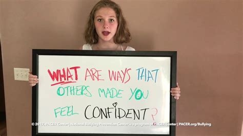 All About Confidence Pacertalks About Bullying Youtube
