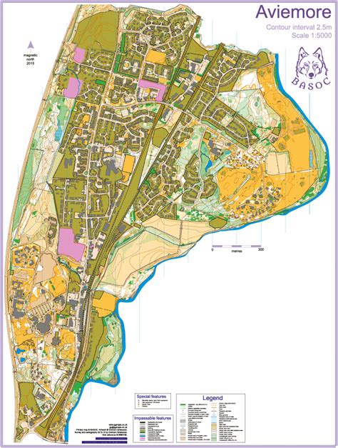 Aviemore Map Badenoch And Strathspey Orienteering Club