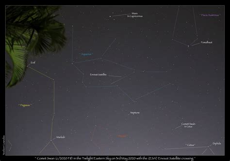 Comet Swan C2020 F8 In Twilight Eastern Sky 3rd May 2020 With Esa