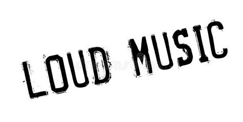 Loud Music Rubber Stamp Stock Vector Illustration Of Musical 102004906