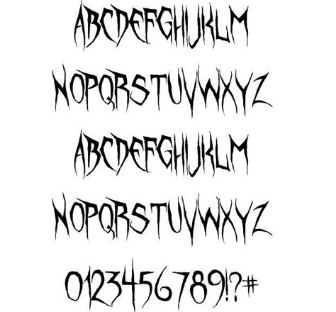 Horror Font Styles Horror Font Lettering Fonts Horror Style