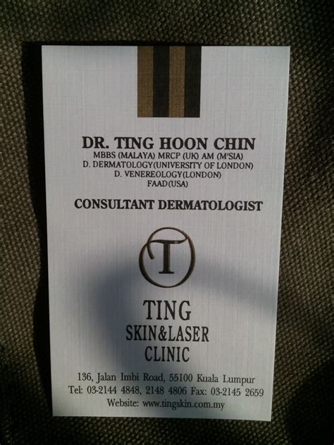 Doktor pakar kulit noh tak mahal mana pun, hanya mahal sedikit tetapi ubat dia tak pernah menyedihkan. Ting Skin Specialists (Klinik Pakar Kulit Ting) - Kuala Lumpur