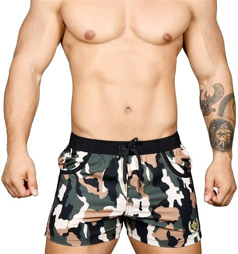 Andrew Christian Mens Camouflage Swimming Shorts 7709 Multicolour