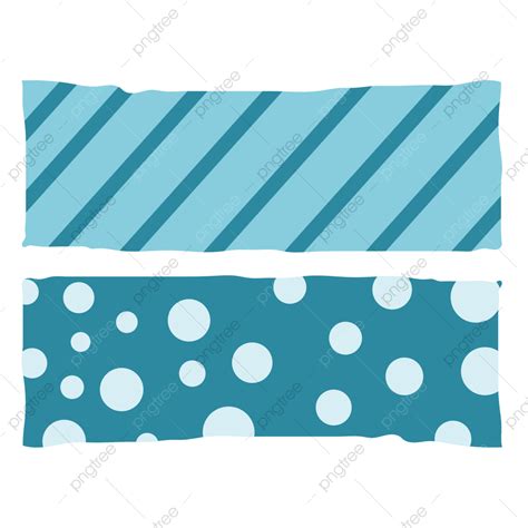 Cute Washi Tape Vector Hd Png Images Cute Blue Washi Tape Tape