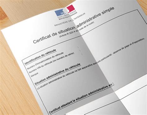 Le Certificat De Non Gage Pour Voiture