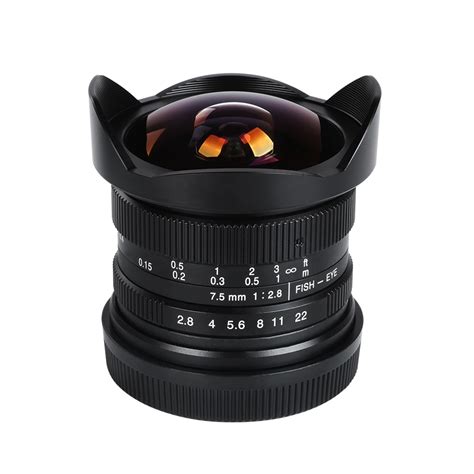 75mm F28 Wide Angle Camera Fisheye Lens 180 Degree For Olympus Micro